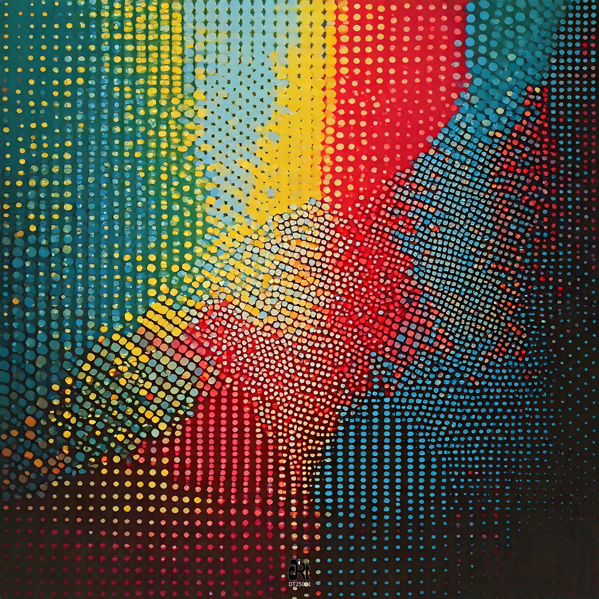 AibstrArt.com DT25001 - Colorful Dot Abstract Art